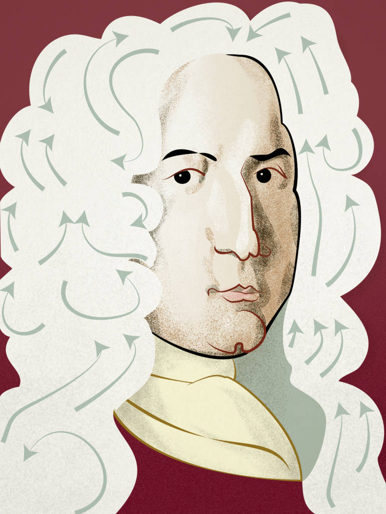 Portrait of the mathematician Daniel Bernoulli