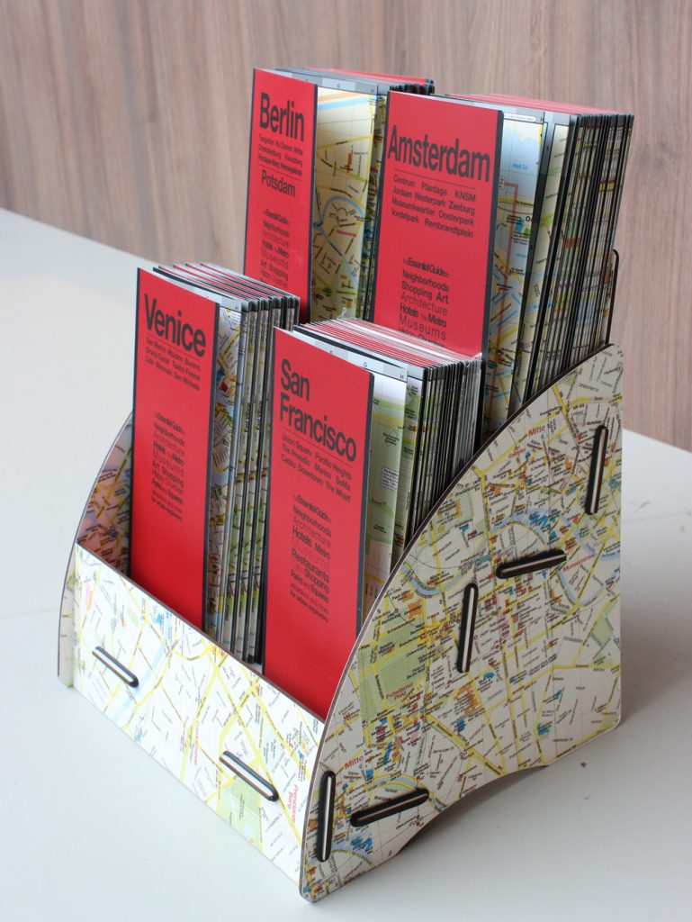 Point of sale map stand